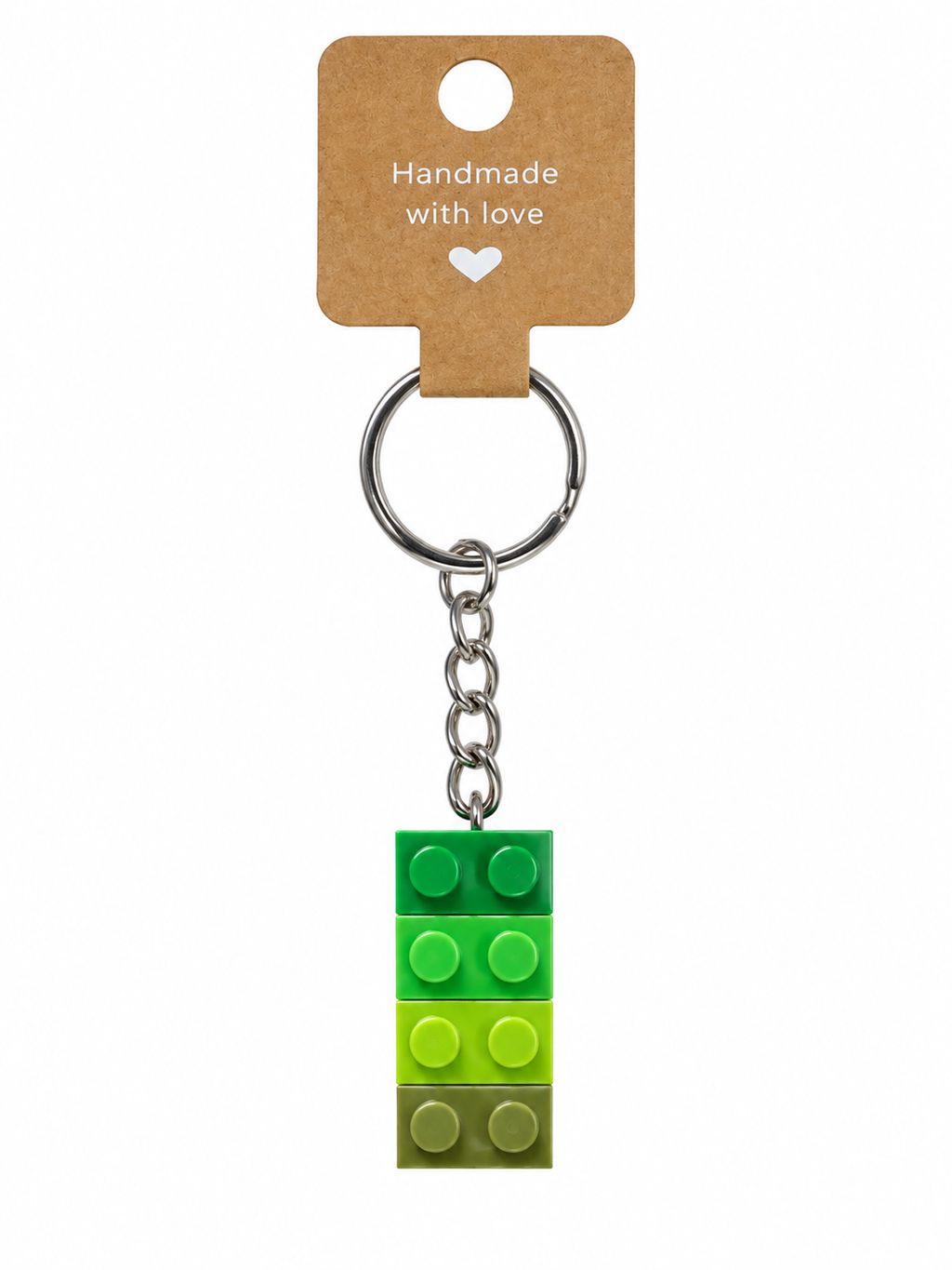 MULTI GREEN BRICK KEYRING