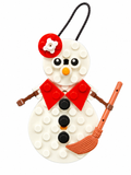 BRICK LADY SNOWMAN CHRISTMAS DECORATION